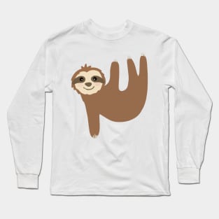 sloth hanging on you Long Sleeve T-Shirt